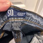 Vintage SO Denim Mini Skirt Y2K‎ Medium Wash Bohemian Juniors Size 5 Blue Photo 4