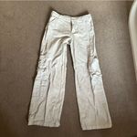 Mango Cream Cargo Pants with Relaxed Fit Photo 4