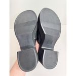 Naturalizer Platform Slide Sandal Size 9 Black Leather Block Heel Round Toe Photo 7