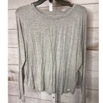 Gap New Body Forever Favorites Women's Small Grey Heather Long Sleeve Top Photo 0