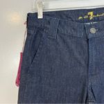 7 For All Mankind NWT Blue Denim Flare Boot Cut Jeans Size 28 Photo 2