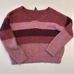 Rue 21 Boucle Knit Striped Sweater Size Medium Photo 2