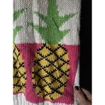 Vintage Pineapple Knit Sweater Vest Medium White Photo 3