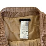 Pinko Blush Pink Metallic Shimmer Pleated Mini Skirt Women’s Size 8 Photo 3