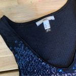 Mango MNG Navy And Black Sequin Tank S Photo 6