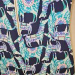 Lilly Pulitzer  Womens Bright‎ Navy Alpaca My Bags Opal Shift Dress Small Photo 2