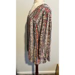 Dress Barn  Floral Print V-Neck 3/4 Blouse Size 1X Photo 2