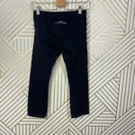 Lorna Jane  000Uniquely Mesh Hem Stripe Cropped Leggings in Black Size US‎ Small Photo 4