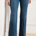 Talbots  FLARE LEG PINTUCK JEANS SIZE 10 Photo 0
