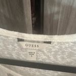 Guess White Distressed Women's Top Photo 2