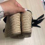 Dream Paris Dream pairs black open toe espadrilles wedges, size 11 Photo 1