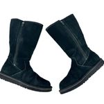 UGG  F3010G Black Suede Cargo Pocket Sheepskin Retro Tall Boots Womens Size 5 Photo 5