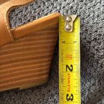 Sofft Cognac Woven Leather Slingback Wedge Sandals Size 6.5M Brown Photo 4