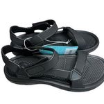NEW Totes Sport Sandals Women 11 Black Riley Adjustable Waterproof Comfort Photo 0