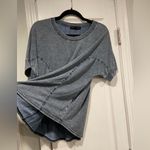 Jane and Delancey  Size M Blue Burnout Soft Crew Neck Short Sleeve Tee Shirt Photo 1