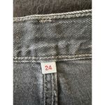 Levi's ‎ High Rise Deconstructed Button Fly Studded Denim Premium Skirt Size 24 Photo 4