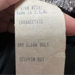 VTG Y2K Black Low Back Sheath Cocktail Dress Sleeveless Glam Midi Party Size 11 Photo 7