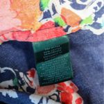 Ralph Lauren Lauren Floral Paisley Print Poplin Dress Tie Long Sleeve Size S Photo 8