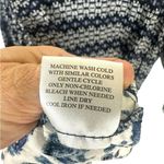 Como vintage  blue ruffle hem boho tunic top multi print flare sleeve plus‎ sz 1x Photo 3