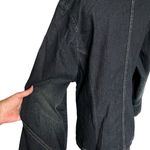 NWT Z Cavaricci Dark‎ Denim Jacket 2X Stretch Contrast Stitching Notched Lapel Blue Photo 5