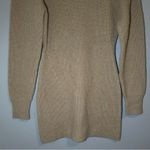 English Factory  neutral wool blend knit mini sweater dress women’s size small Photo 3