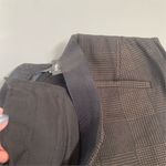 Women's Brown Plaid Straight Leg Crop Pants Size 16 Photo 10