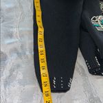 Victoria Jones  Woman Black Sweater with Turquoise and Silver Embellishments Photo 9