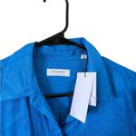 Equipment  NEW Vibrant Blue Button Down Blouse Photo 3
