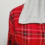 Blush & Bloom red plaid hoodie size xl Photo 1