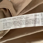 ZARA Gold Button Down Tan Shirt Sz Small Photo 5