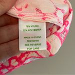 Lilly Pulitzer Pink Floral Short Sleeve Top Size Medium Photo 3