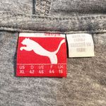 Puma Womens Hoodie Pullover Hooded Sweatshirt Crop Long Sleeves Sporty Gray XL Photo 6
