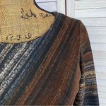 Studio One  Diagonal Print Knit Sheath‎ Dress Brown Gray 4P Photo 4