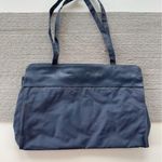 Vintage AVON Navy Blue Vinyl Large Tote Bag Photo 7