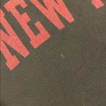 Women’s Black and Red New York Long Sleeve with Distressed Neckline Size M Photo 1