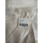 SEROYA Leah Silk Mini Dress Pearl Womens Size Large White Photo 8