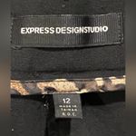EXPRESS  Design Studio cropped pleated pants - black - size 12 Photo 2