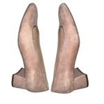 Franco Sarto Guliana Suede Leather Pumps Women's Size 6.5 Tan Chunky Heel Shoes Photo 4