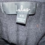 Lulus  Style Strike Black Ribbed Knit Cutout Cropped Halter Top Sz XS Photo 4