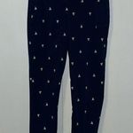 Talbots Weekend Chino Capri Pant Navy Sailboat Embroidery Nautical Women’s 12 P Photo 0