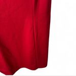 Loft Red Cap Sleeve Sheath Dress Size 6 Classic Minimalist Work Career Look Photo 4