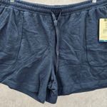 Terra & Sky  Navy Blue Active Jogger Relaxed Pullon Sweat Pants Shorts Plus 2X Photo 2
