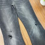 Free People  x Sandrine Rose Black Distressed Super Flare Jeans Size 30 Photo 4