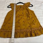 J.Crew Re-Imagined by Brown Eyelet Flutter Sleeve Pom Pom Trim Top Photo 1