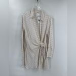 l*space L  daydream tunic in cream with tan stripes size medium Photo 1