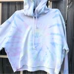 Hollister  pink and white tie dye crop top hoodie M Photo 2