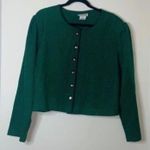 Vintage Lady Dorby Green Houndstooth Button Up Blazer Jacket Size undefined Photo 0