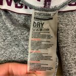 Gymshark  Gray Cropped Leggings Elastic Logo Waistband‎ Moisture-Wicking Small Photo 4
