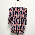 Agnes & Dora Feather Dolman Sleeve Tunic XXS NWT 3/4 Sleeves Navy Photo 5