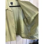 Eileen Fisher  Light Green Quilted Button Front Jacket Size 1X FLAWS Cotton Blend Photo 10